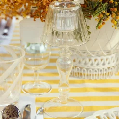 Glass Lantern Tea Light Holder (Pair) - 24Cm|Mrs. Alice Online