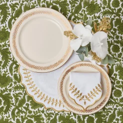Gold Garland Dinner Plate|Mrs. Alice Outlet