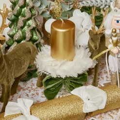 Gold Pillar Candles (Set Of 4)|Mrs. Alice Sale