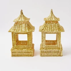 Gold Rattan Pagoda Lantern|Mrs. Alice
