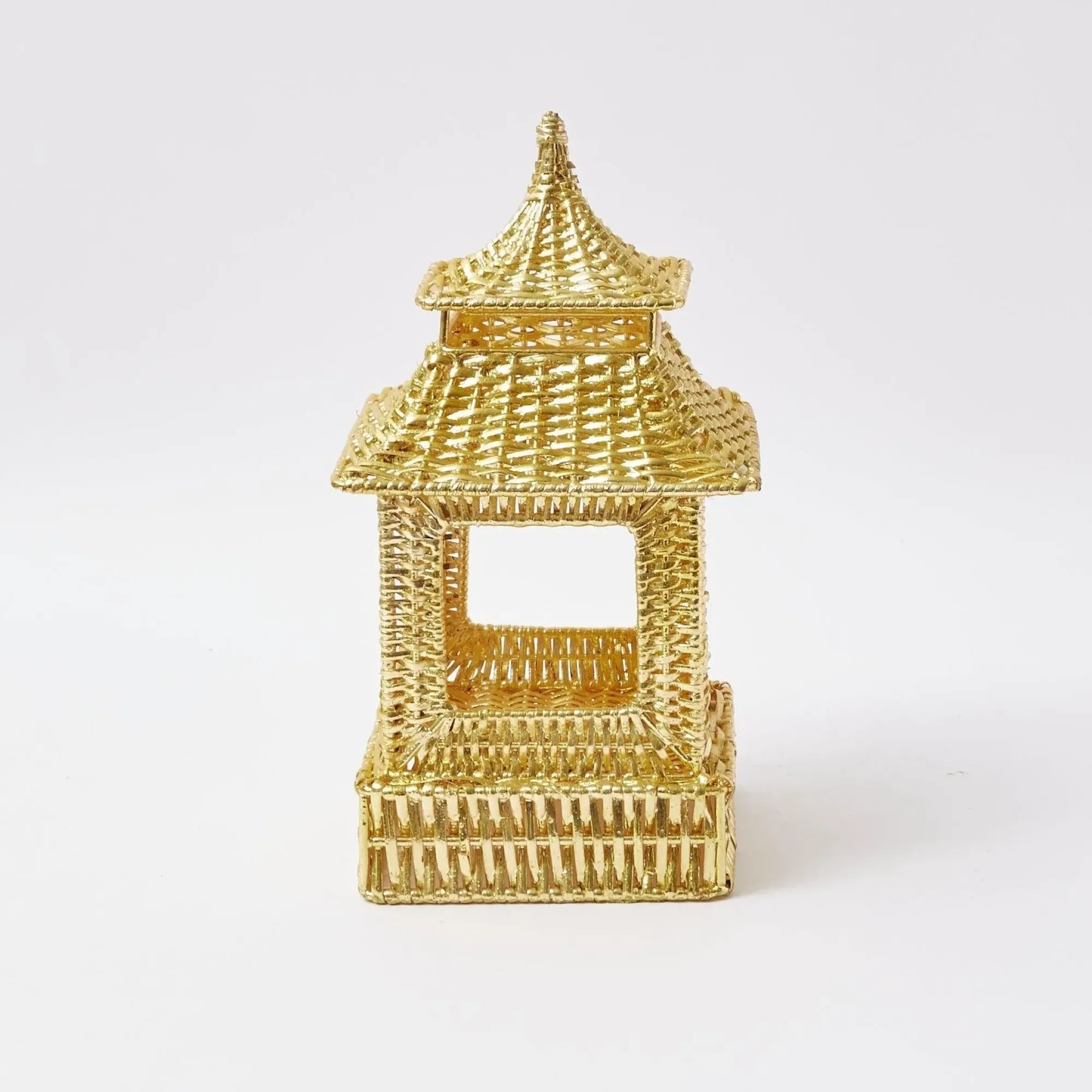 Gold Rattan Pagoda Lantern|Mrs. Alice Outlet