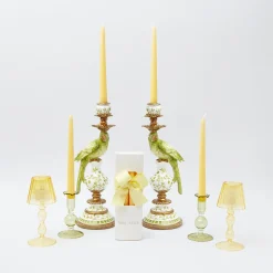 Green & Yellow Parrot Candlescape|Mrs. Alice Outlet