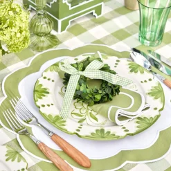 Green Applique Napkins (Set Of 4)|Mrs. Alice Outlet