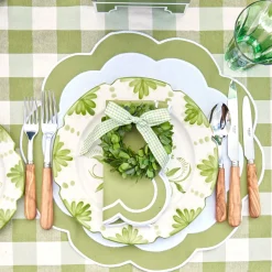 Green Applique Napkins (Set Of 4)|Mrs. Alice Outlet