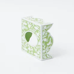 Green Floral Tole Tissue Box|Mrs. Alice New