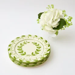Green Garland Dinner Plates (Set Of 4)|Mrs. Alice Sale