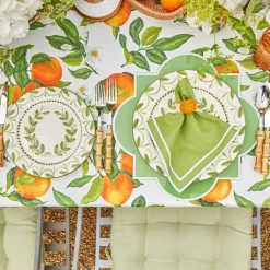 Green Garland Starter Plates (Set Of 4)|Mrs. Alice Discount