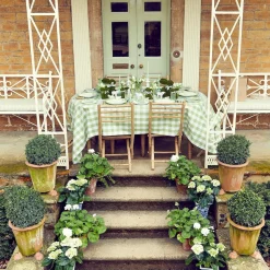 Green Gingham Tablecloth|Mrs. Alice