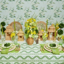 Green Ikat Tablecloth|Mrs. Alice Sale