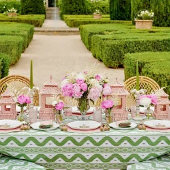 Green Ikat Tablecloth|Mrs. Alice Sale
