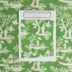 Green Pagoda Garden Fabric|Mrs. Alice Discount
