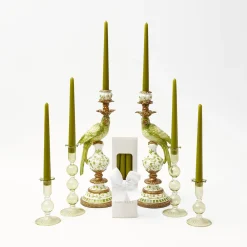 Green Parrot Candlescape|Mrs. Alice Hot