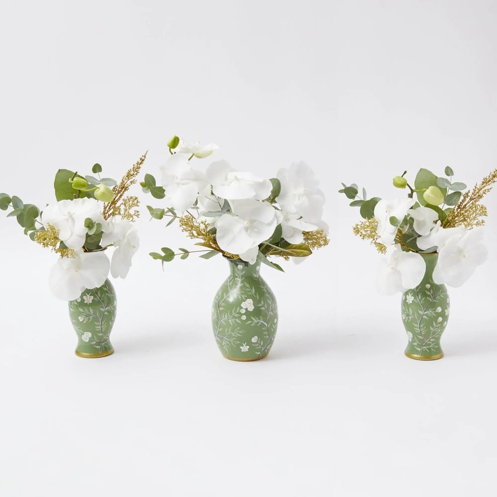 Hand Painted Tole Bud Vases (Set Of 3)|Mrs. Alice Discount