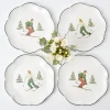 Heidi & Hans Skier Dinner Plate (Set Of 4)|Mrs. Alice Discount