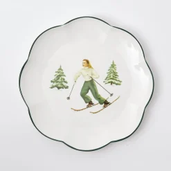 Heidi & Hans Skier Dinner Plate (Set Of 4)|Mrs. Alice Discount