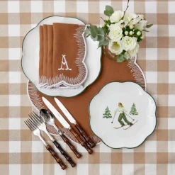Heidi & Hans Skier Starter Plates (Set Of 4)|Mrs. Alice Sale