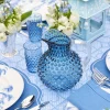 Hobnail Navy Glasses & Jug Set|Mrs. Alice New
