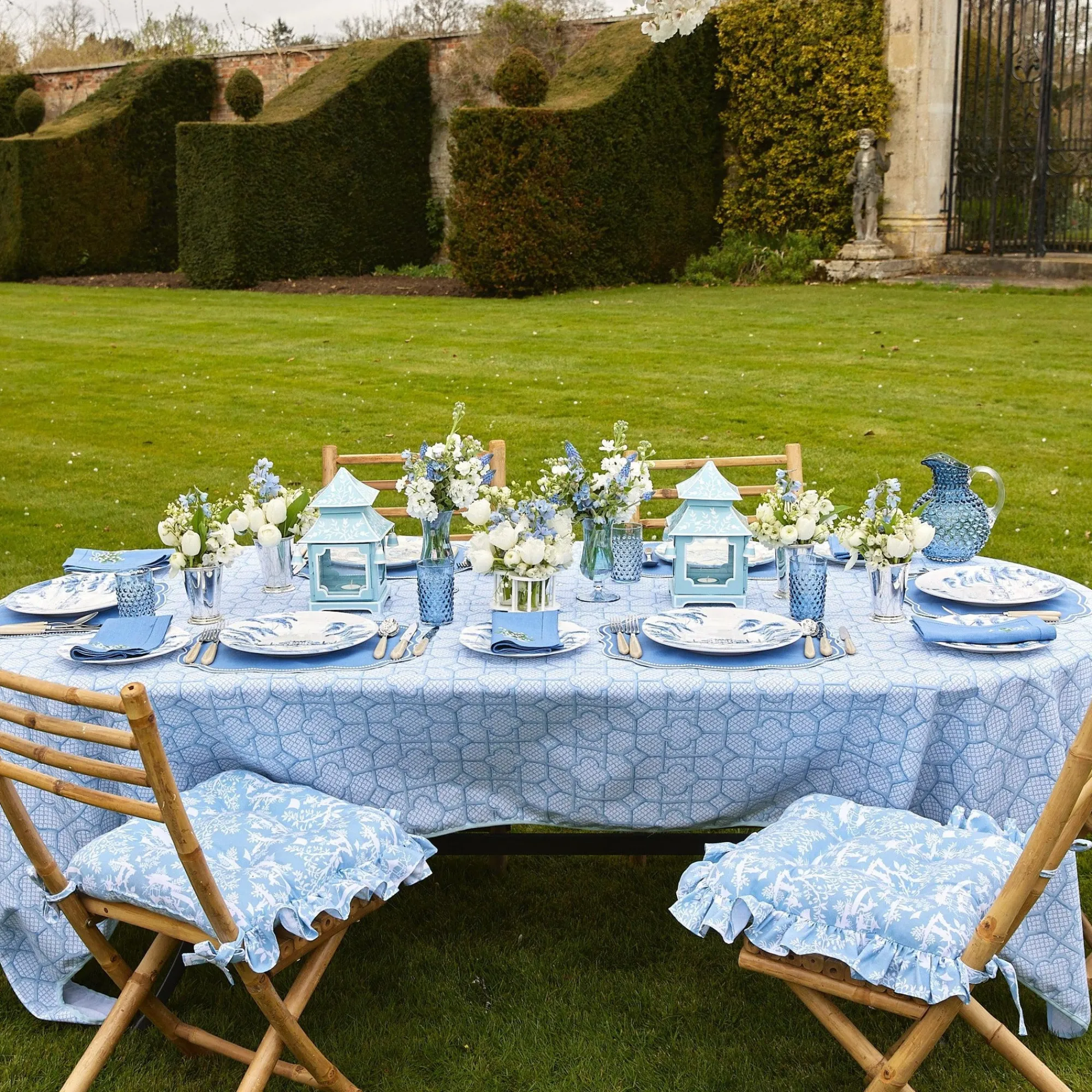 Hobnail Navy Glasses (Set Of 6)|Mrs. Alice Sale