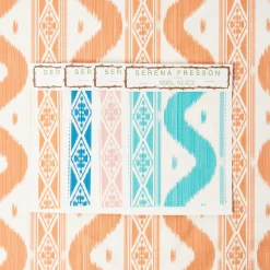 Ikat Stripe Fabric|Mrs. Alice Discount