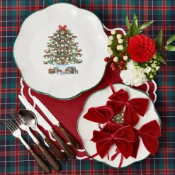 Katherine Berry Red Placemats (Set Of 4)|Mrs. Alice Outlet