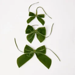 Large Forest Green Napkin Bow (Pair)|Mrs. Alice Online