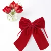 Large Ruby Red Velvet Bow|Mrs. Alice Clearance
