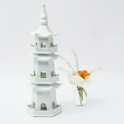 Large White Porcelain Pagoda|Mrs. Alice Sale