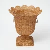Liliana Scalloped Rattan Urn|Mrs. Alice Discount