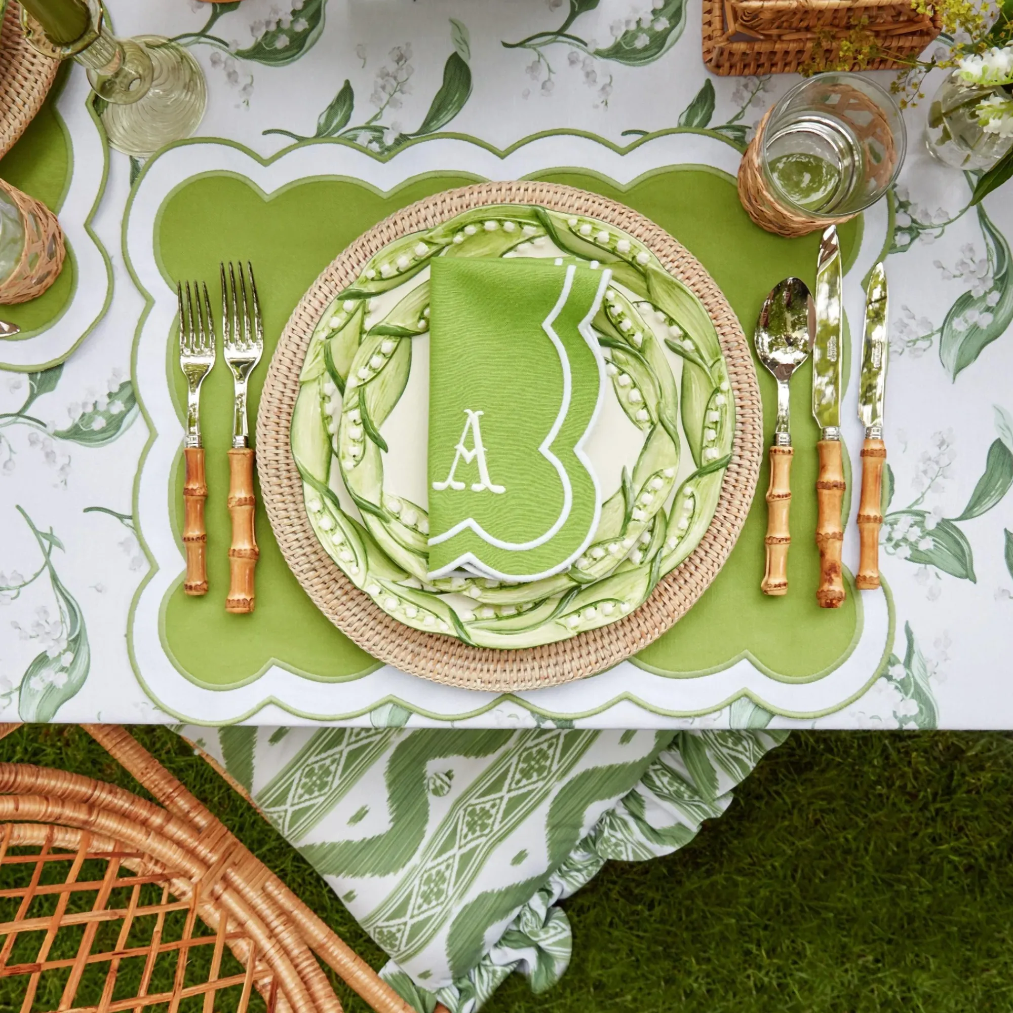 Lily Of The Valley Dinner & Starter Plates (Set Of 4)|Mrs. Alice Online