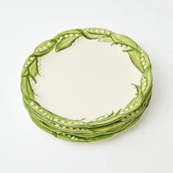 Lily Of The Valley Dinner Plates (Set Of 4)|Mrs. Alice Clearance