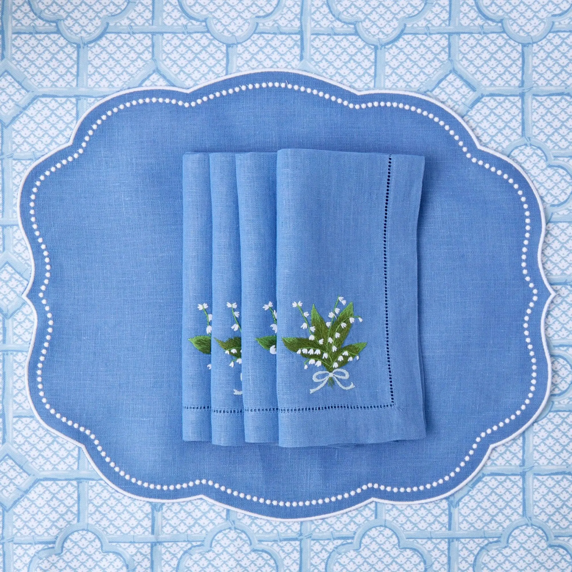 Lily Of The Valley Napkins (Set Of 4)|Mrs. Alice Outlet