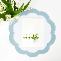 Lily Of The Valley White Linen Napkins (Set Of 4)|Mrs. Alice Online