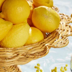 Luciana Rattan Scalloped Bowl|Mrs. Alice Discount