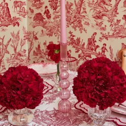 Marguerite Pink Candle Holders (Pair)|Mrs. Alice New