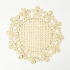 Mia Woven Rattan Placemats (Set Of 4)|Mrs. Alice Online