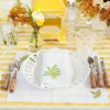 Mimosa White Linen Napkins (Set Of 4)|Mrs. Alice Hot