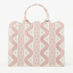 Tote Bag (Pink Ikat)|Mrs. Alice Outlet