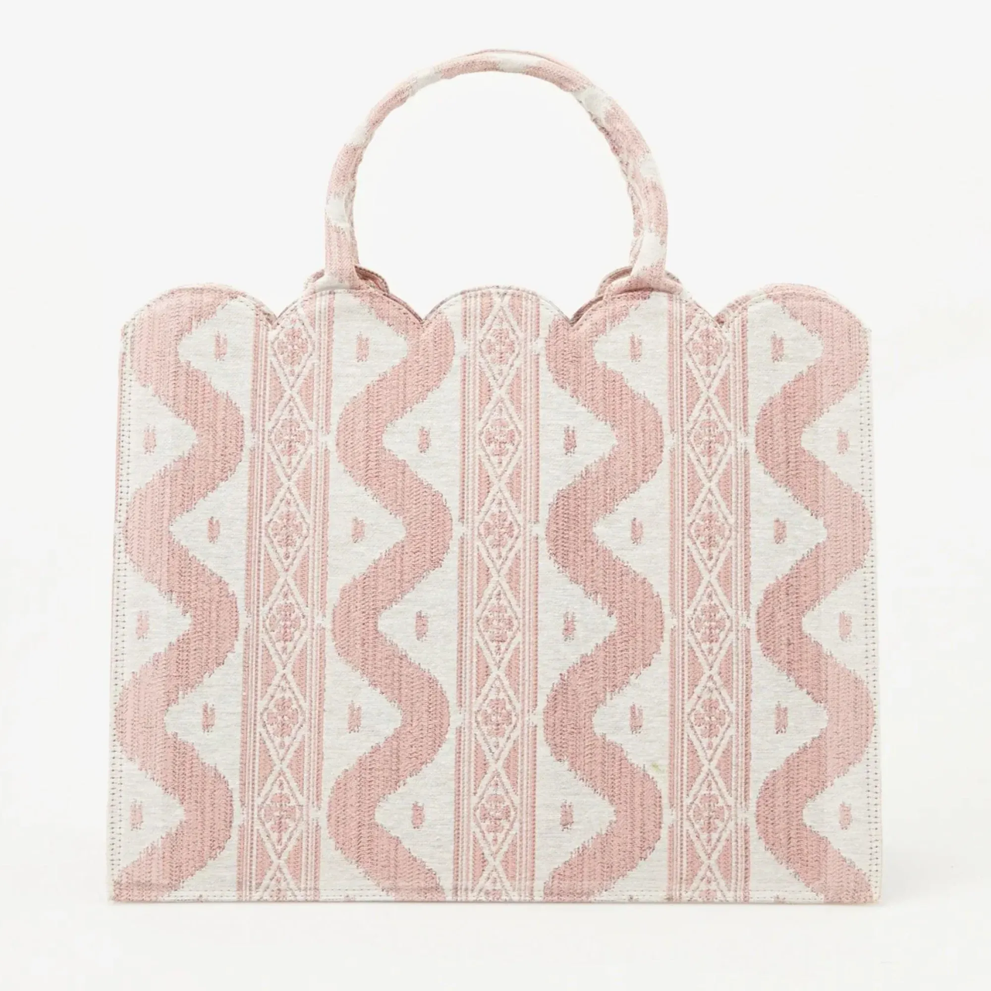 Tote Bag (Pink Ikat)|Mrs. Alice Outlet