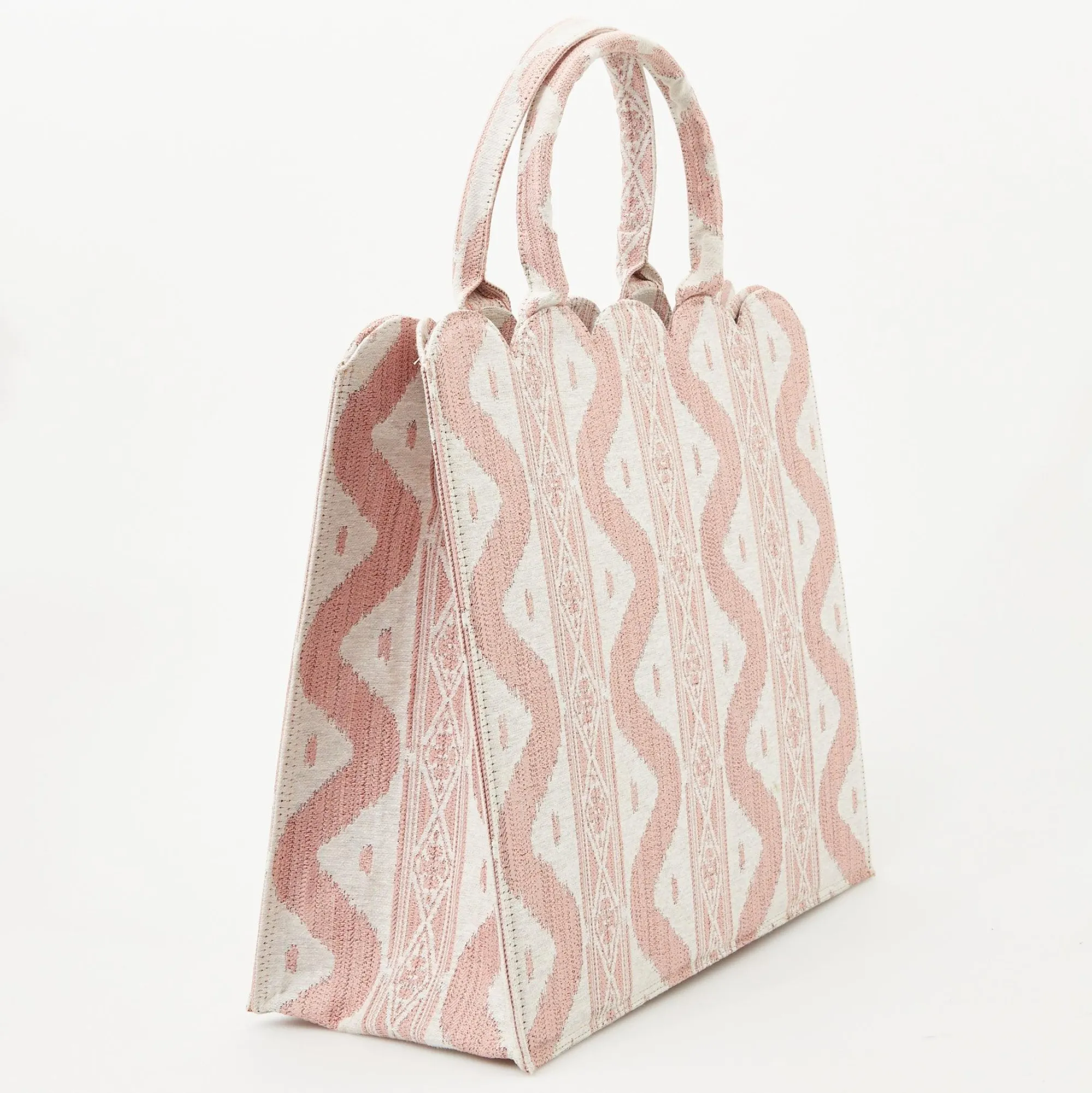Tote Bag (Pink Ikat)|Mrs. Alice Outlet