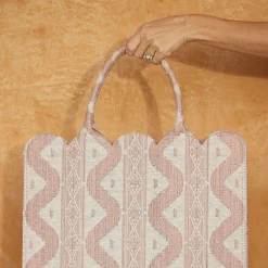 Tote Bag (Pink Ikat)|Mrs. Alice Outlet
