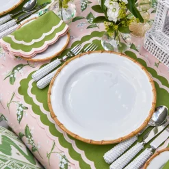 Nancy Bamboo Dinner & Starter Plates (Set Of 8)|Mrs. Alice Discount