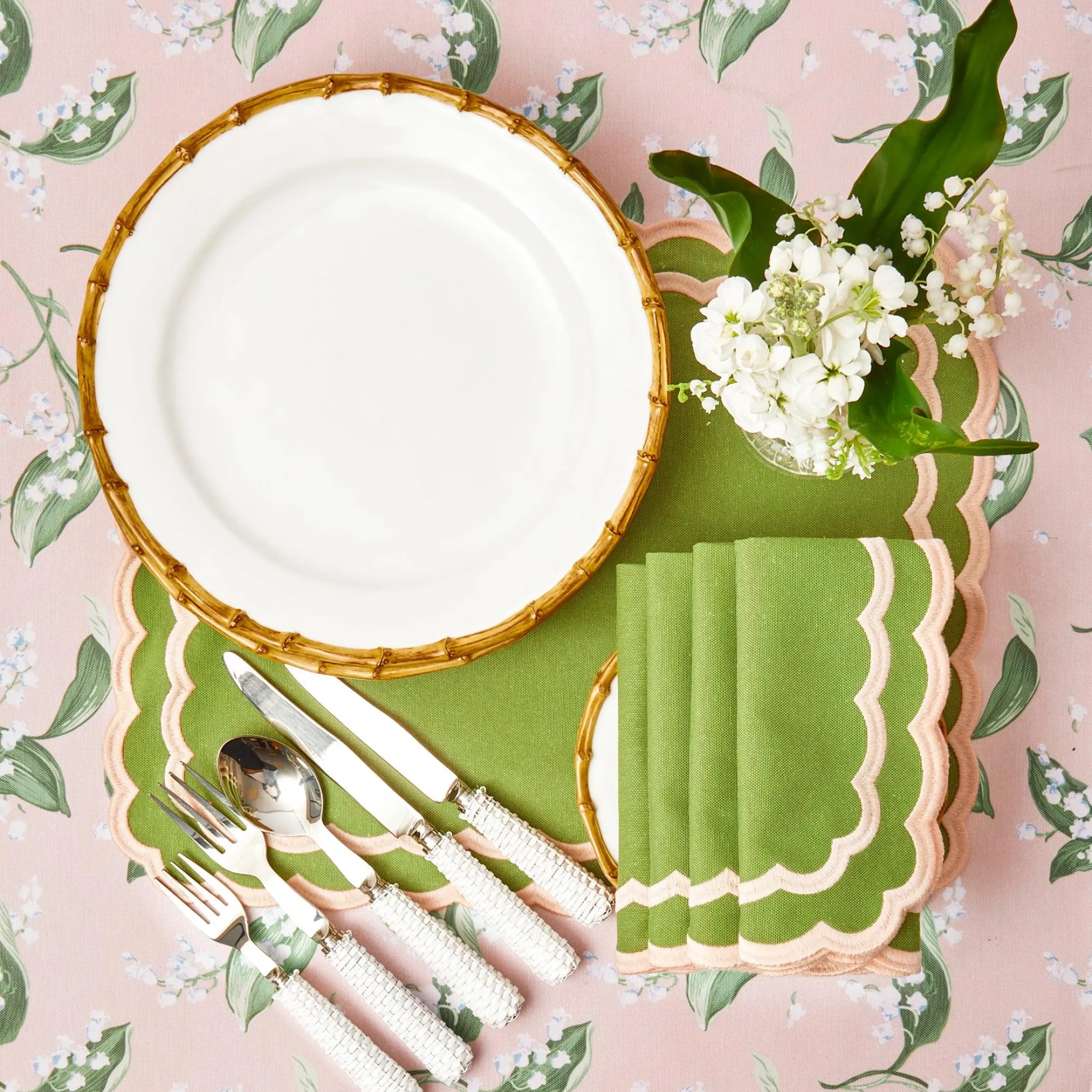 Nancy Bamboo Dinner Plate (Set Of 4)|Mrs. Alice Best