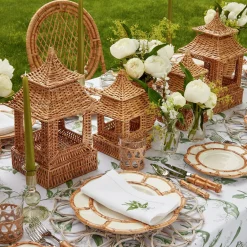 Natural Rattan Pagoda Decoration Set|Mrs. Alice Sale