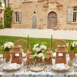 Natural Rattan Pagoda Decoration Set|Mrs. Alice Outlet