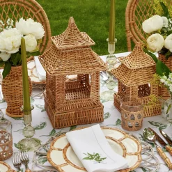 Natural Rattan Pagoda Decoration Set|Mrs. Alice Outlet