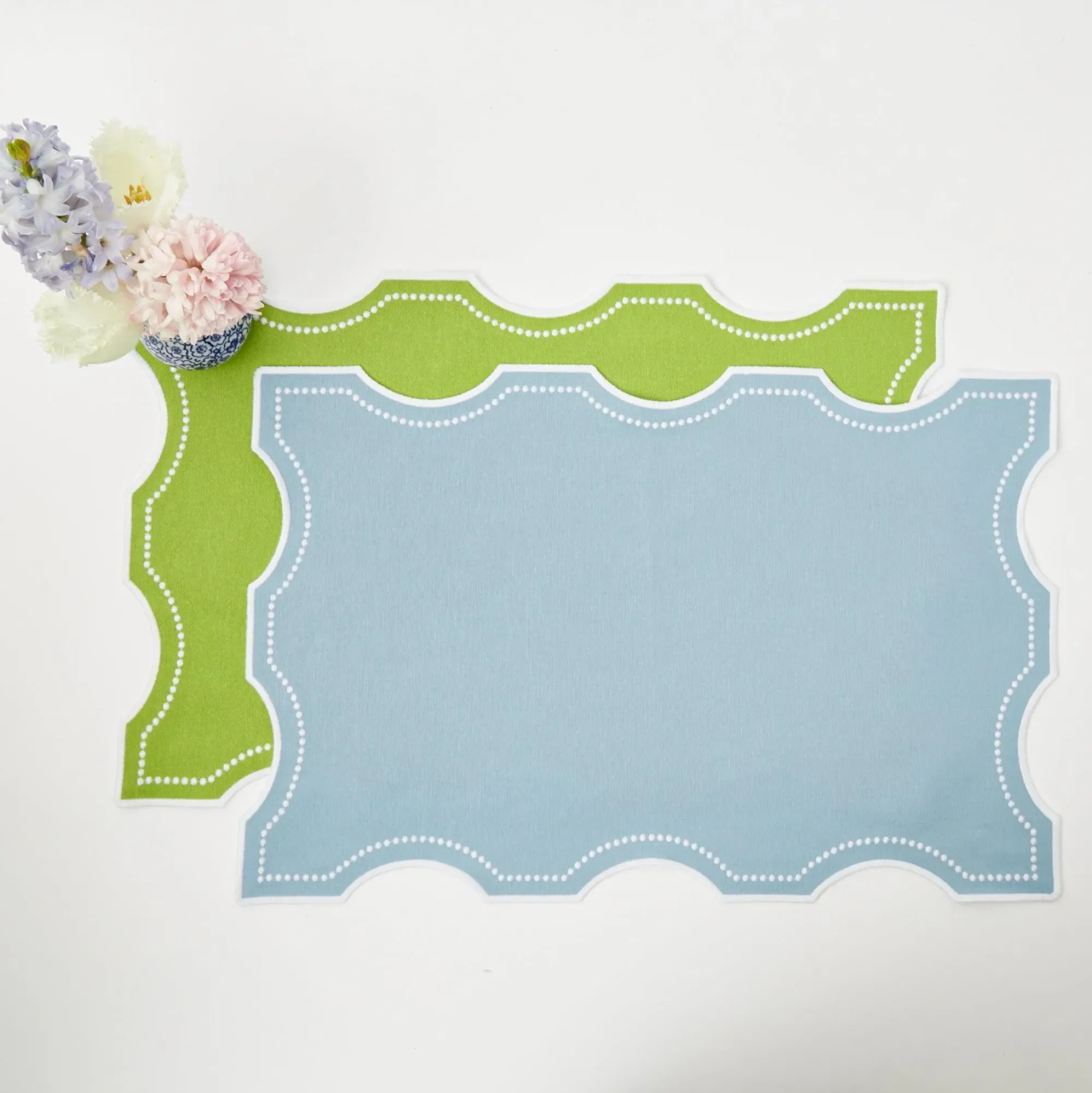 Octavia Blue Tray Liner|Mrs. Alice Clearance