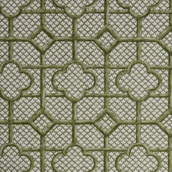 Olive Green Bamboo Trellis Fabric|Mrs. Alice New