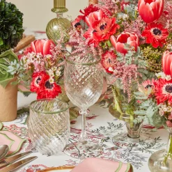 Olive Rim Swirl Glassware Set|Mrs. Alice Best