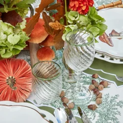 Olive Rim Swirl Glassware Set|Mrs. Alice Online