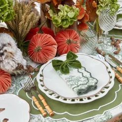 Olive Rim Swirl Water Glass (Set Of 4)|Mrs. Alice Best